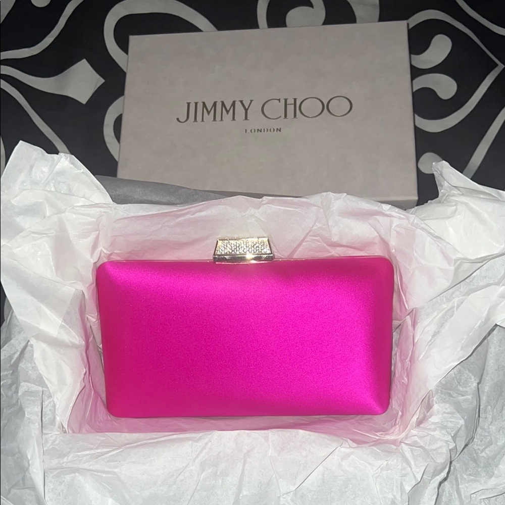 JIMMY CHOO
Clemmie Embellished Box Clutch
